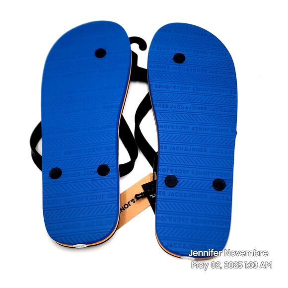 JACK & JONES FLIPFLIP 'Navy Blazer' MENS SIZE 11/12 - Picture 4 of 6